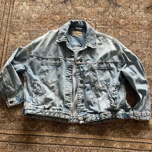 Free People We the Free Opal Swing Denim Jacket - Picture 2 of 4